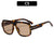 Übergroße rechteckige Sonnenbrille