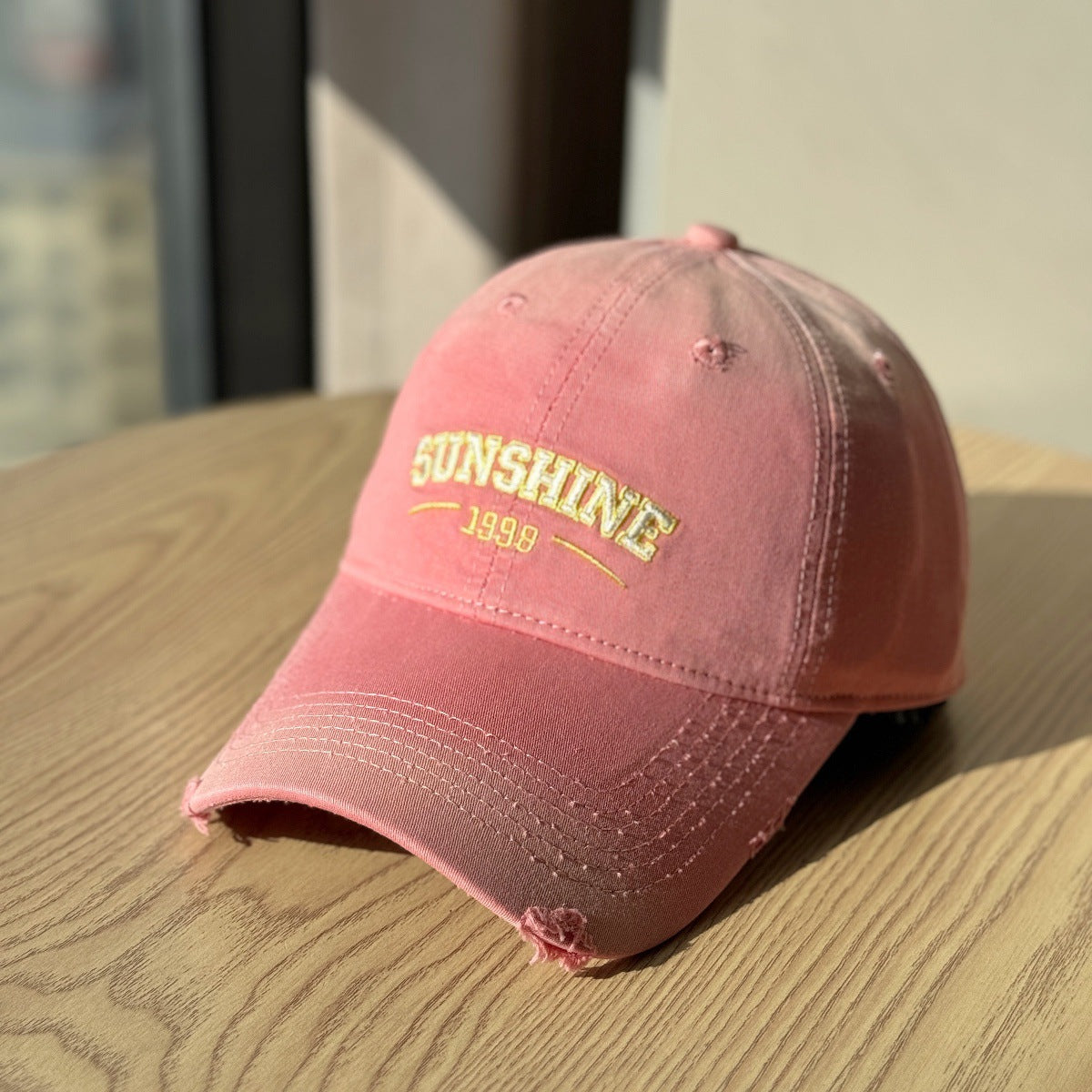 Damen Casual Zerrissene Baseballmütze Brehn