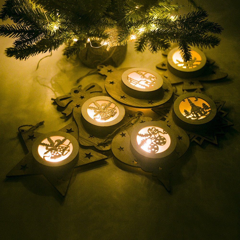Dekorative Holz-Weihnachts ornament Brehn