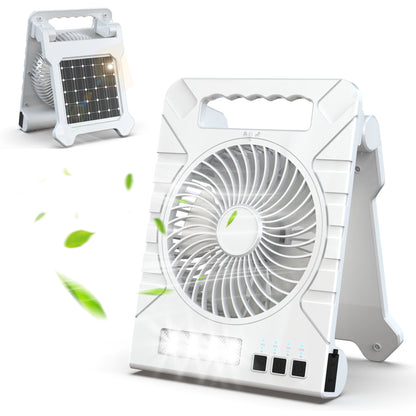 Unisex Solarbetriebener Hochleistungsventilator mit LED-Beleuchtung Brehn