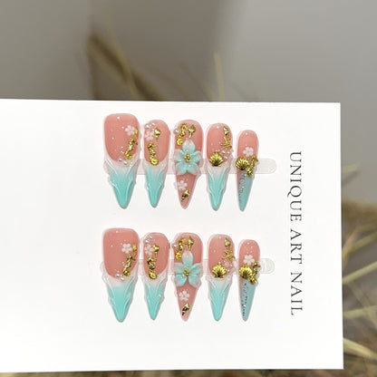 Dekoratives Press-On Nagelset