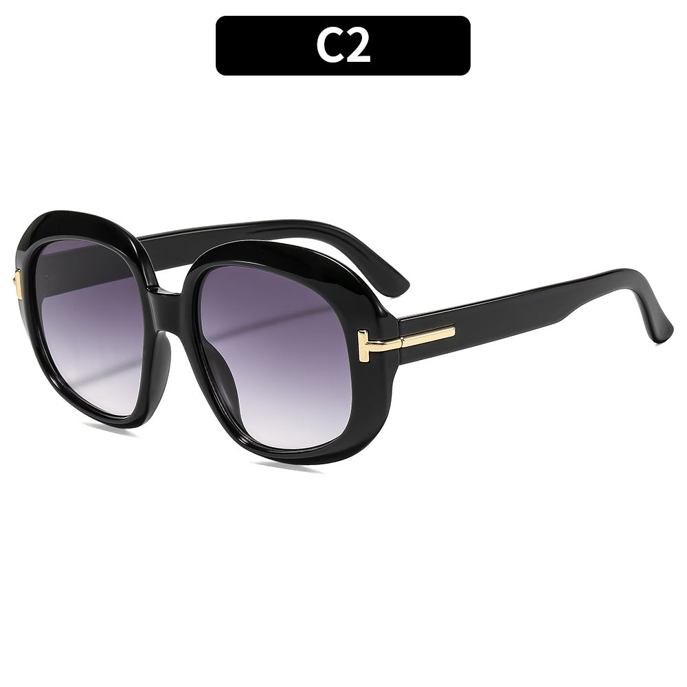 Oversized Retro-inspirierte Sonnenbrille