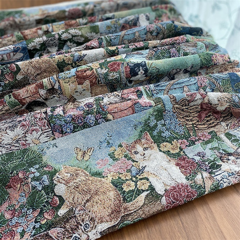Gemütliche Katzenmuster-Wurfdecke