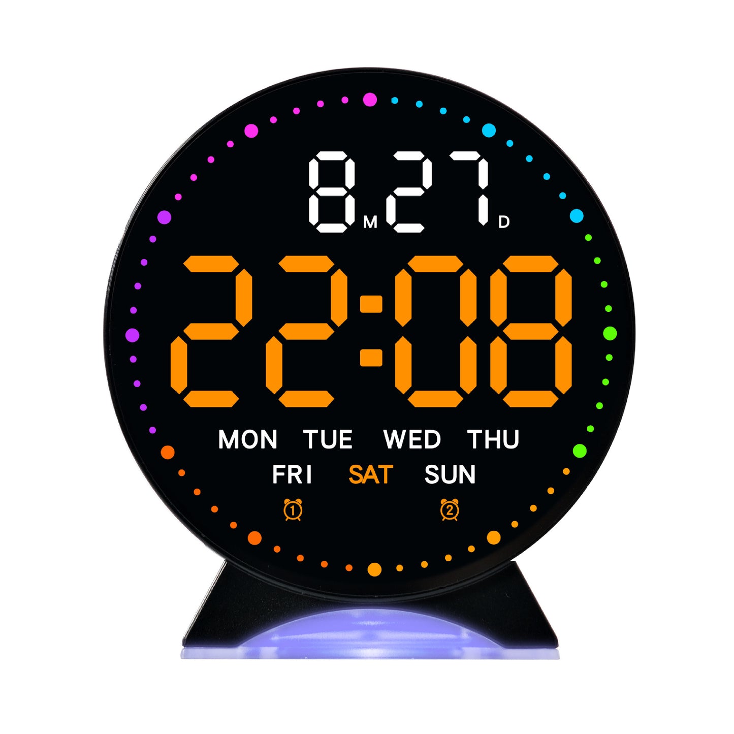 Digitaler Wecker mit Großer Led-Anzeige und Multifunktionalem Display Brehn