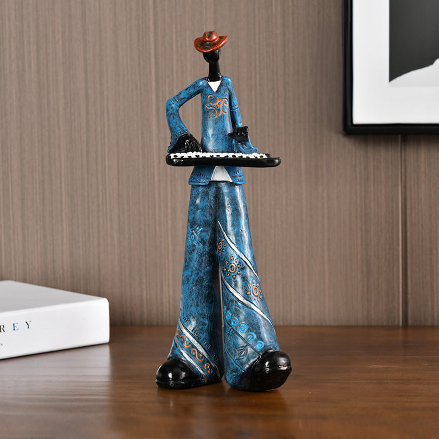 Harz Jazz Band Figurine - Vintage Musik Dekor Statue | Brehn