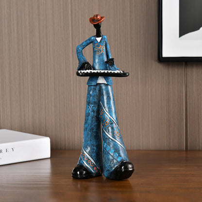 Harz Jazz Band Figurine - Vintage Musik Dekor Statue | Brehn
