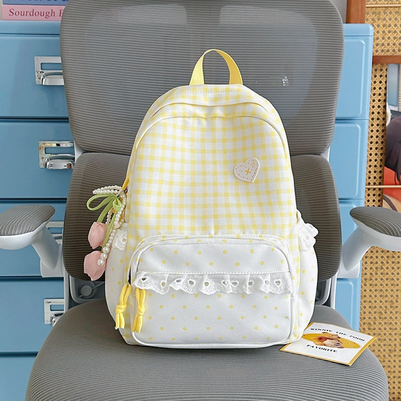 Trendiger Karomuster Rucksack