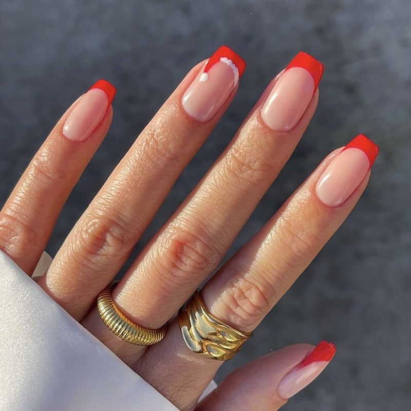 Kunstnagelset mit festlichem Winterthema Brehn