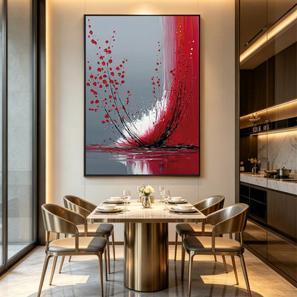 Modern Abstract Floral Leinwandkunstwerk