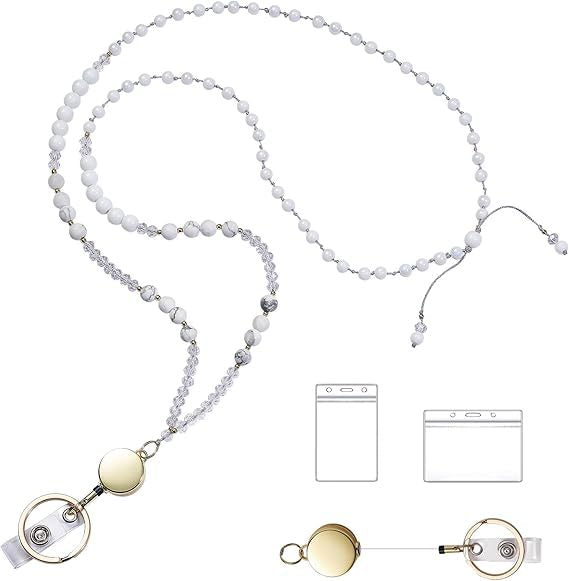 Perlenbrille Lanyard mit Rückzugclip Brehn