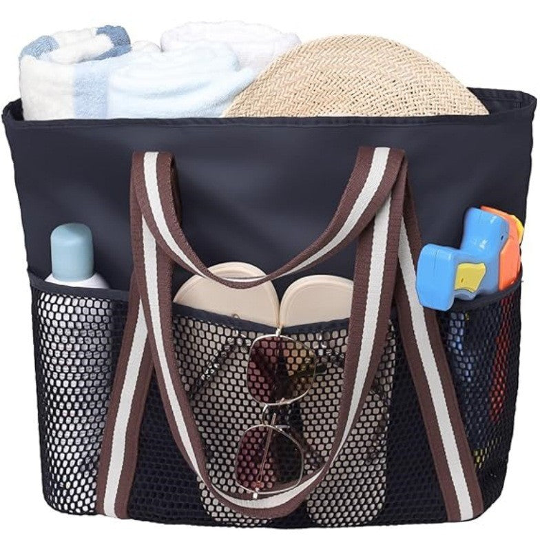Stilvolle Strandtasche mit Belüftungsnetz Brehn