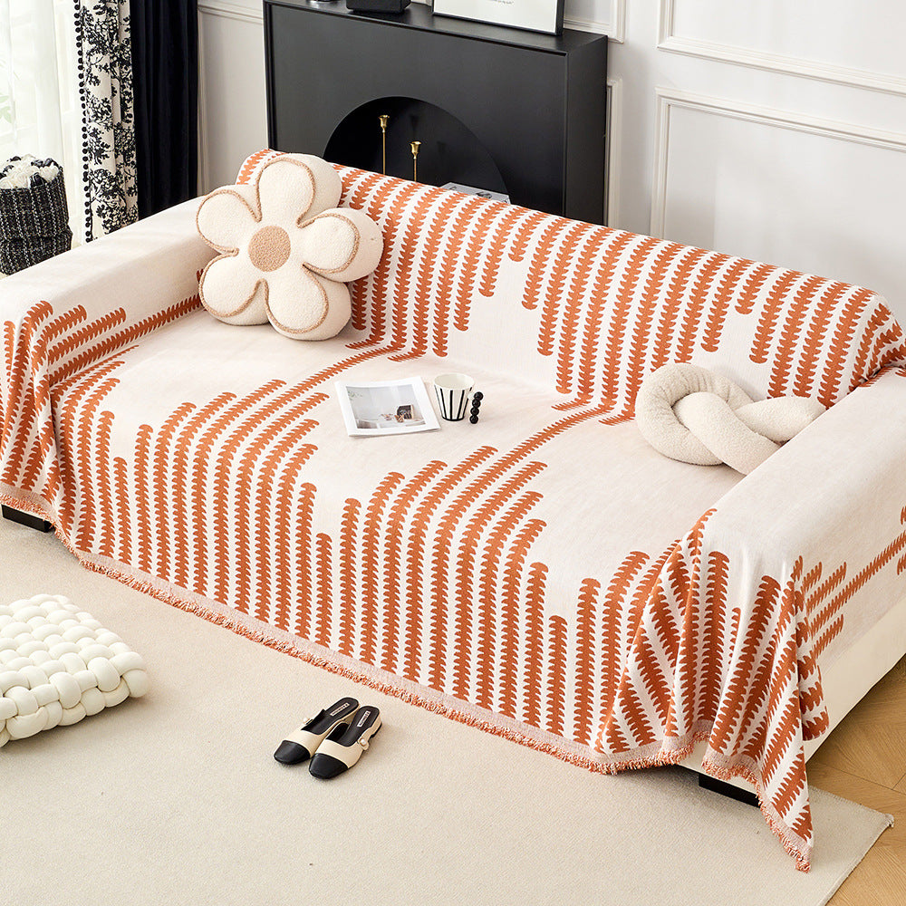 Gemütliche dekorative Fransen-Sofa-Wurfdecke