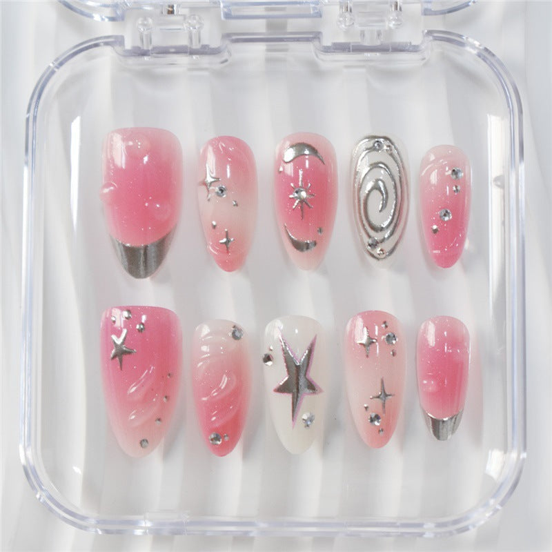 Künstlerische Sternenhimmel Nageldesign Extensions Brehn
