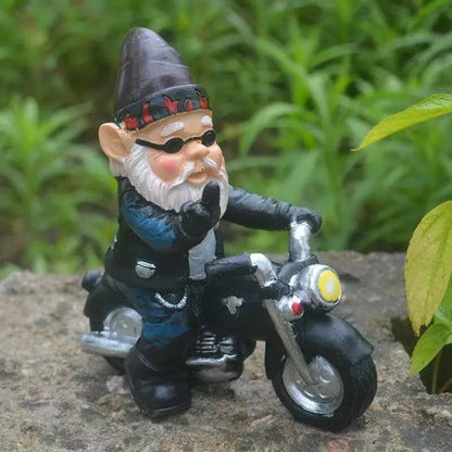 Gartenfigur im Motorrad-Look Brehn
