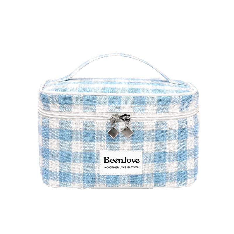 Stylische Karierte Make-up Tasche Brehn