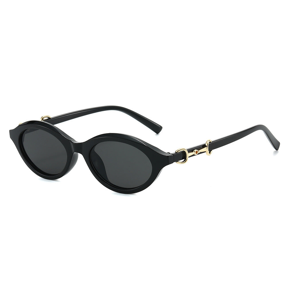 Modische Retro Oval Sonnenbrille Brehn