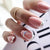 Elegante DIY natürliche Look Press-On Nägel Brehn