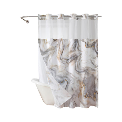 Marmor-Design Duschvorhang Brehn