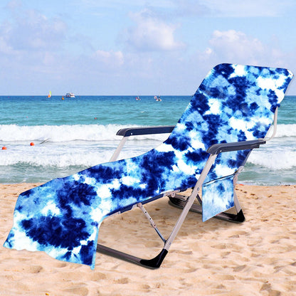 Liegestuhlauflage mit künstlerischem TIE-DYE-Design Brehn