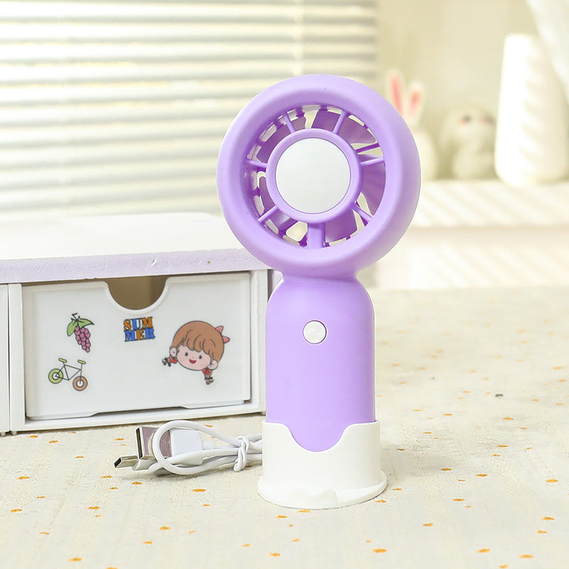 Frauen Handheld Mini-Ventilator mit USB-Ladefunktion und ergonomischem Design Brehn
