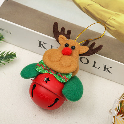 Festliche Weihnachtsglocke mit Santa-Motiv Brehn