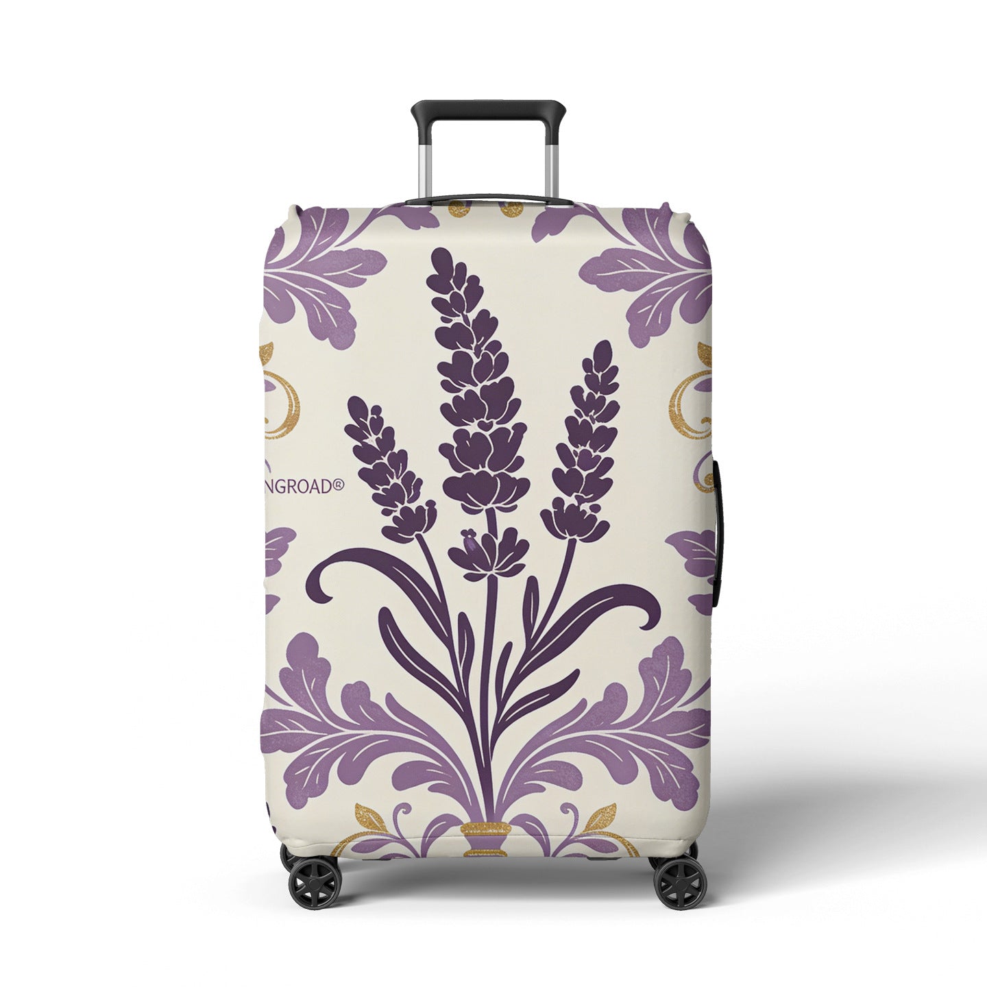 Damen Kofferhülle mit floralem Lavendel-Muster Brehn