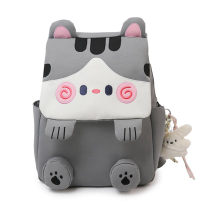Niedlicher katzenmotivierter Plüsch-Rucksack Brehn
