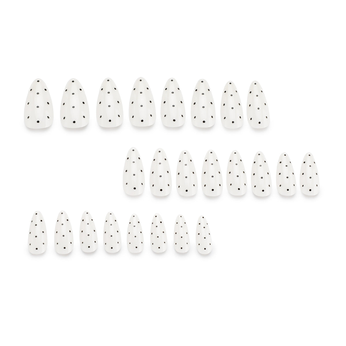 Kunstvolle Nagelverlängerungen mit Polka-Dots Brehn
