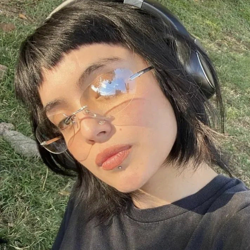 Damen modische Cat-Eye Sonnenbrille mit schmalem Metallrahmen und polarisierenden Gläsern Brehn