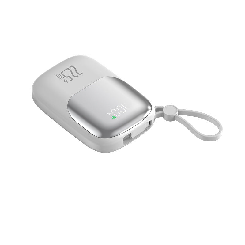 tragbare Schnelllade-Powerbank mit integriertem Kabel Brehn