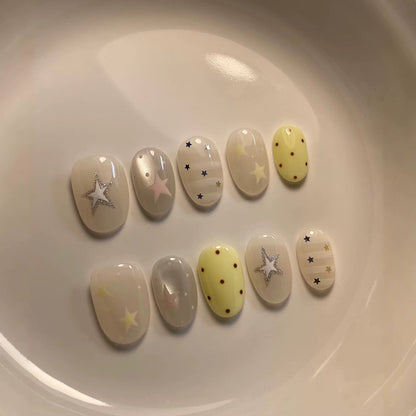 Dekoratives Stern-Thema-Nagelkunst-Set