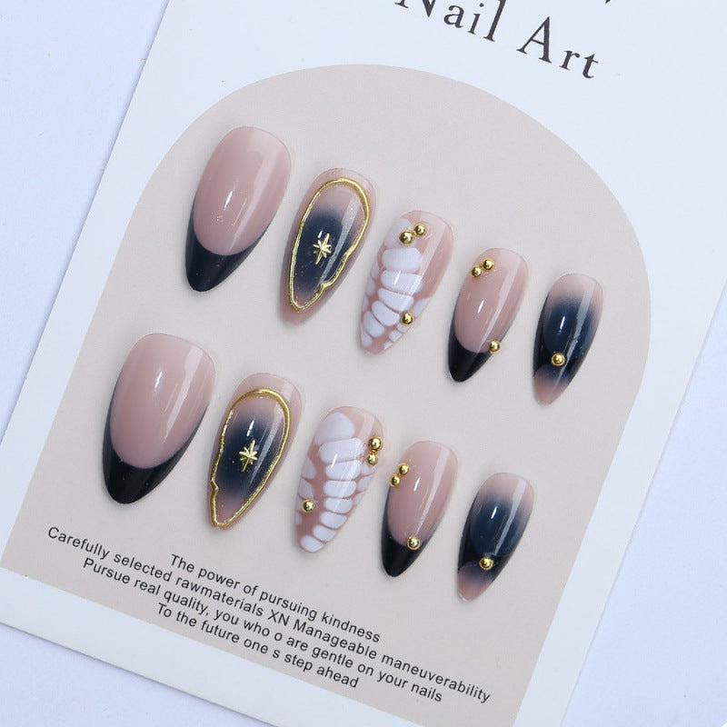 Künstlerisches Ombre Press-On Nagelset
