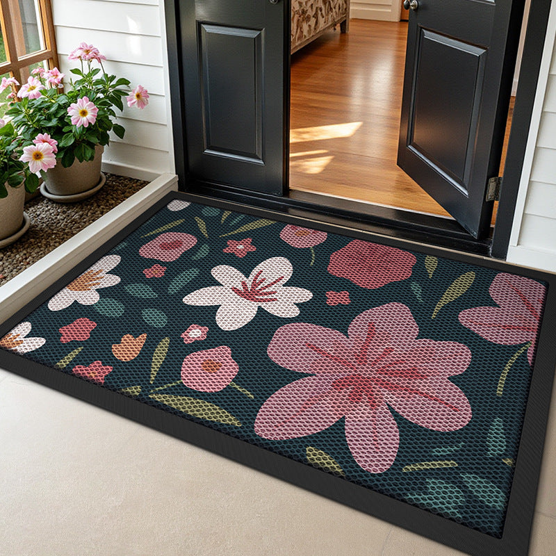 Floral Design Outdoor Welcome Mat Brehn