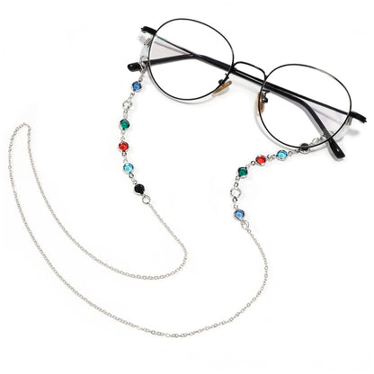 Elegante Edelstein-Brillen-Kette Brehn