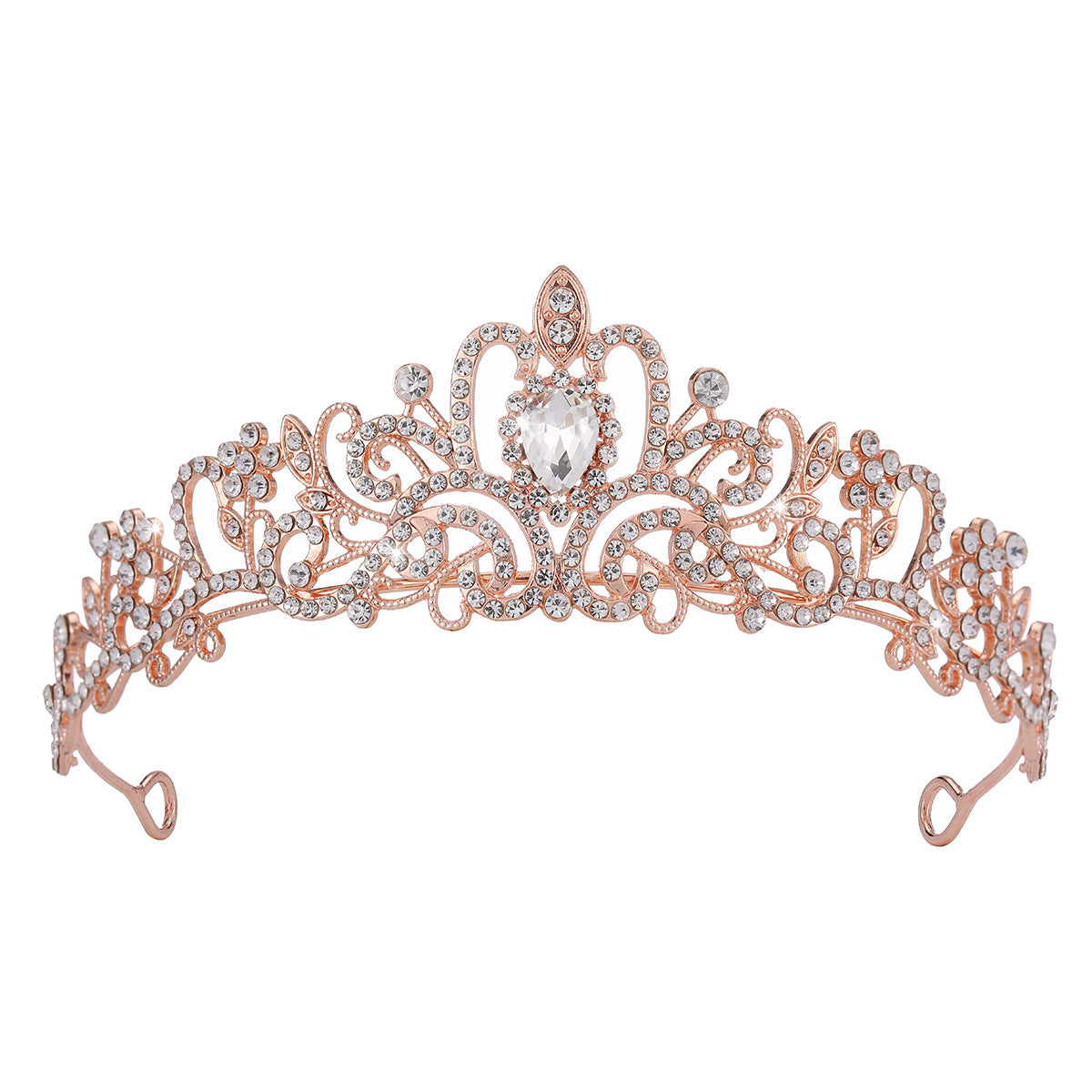 Damen Funkelnde Kristall-Tiara mit filigranem Design Brehn
