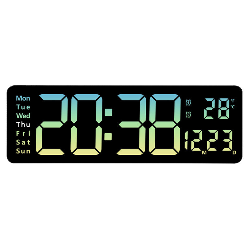 Digitaler Wandwecker mit Multifunktionalem Led-Display Brehn