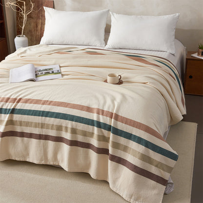 Wendbare Florale Jacquard Baumwolle Überwurf Decke Bettüberwurf