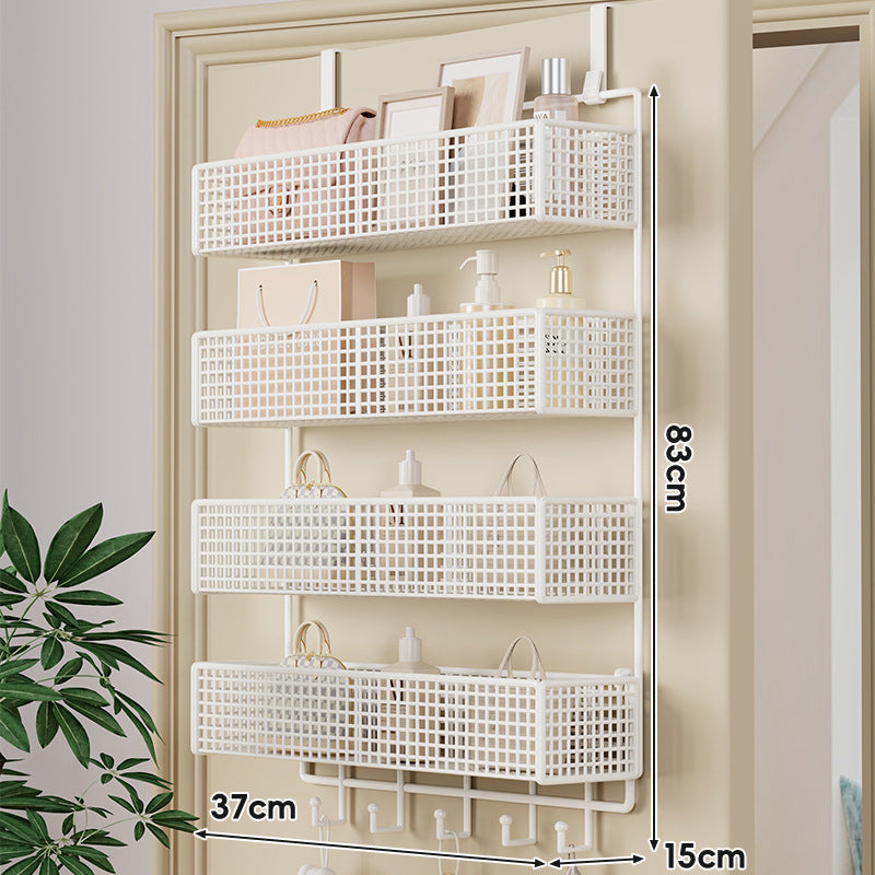 Über-Tür hängender doppelter belüfteter Mesh-Speicherkorb-Organizer mit Haken