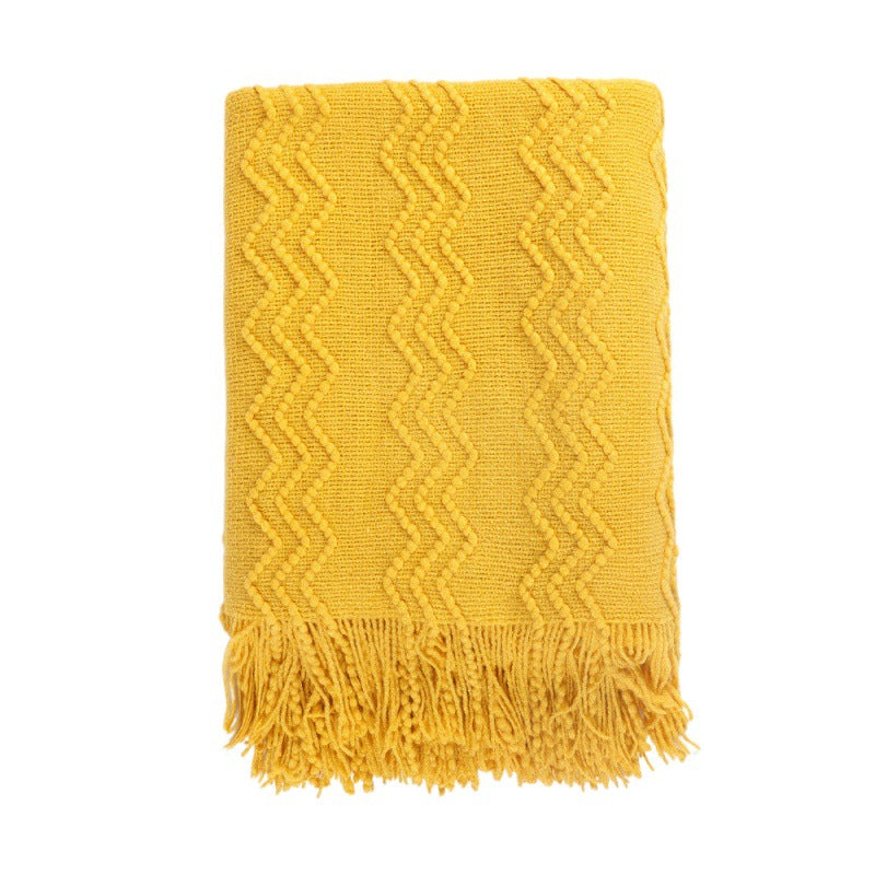 Stylische Texturierte Wurfdecke