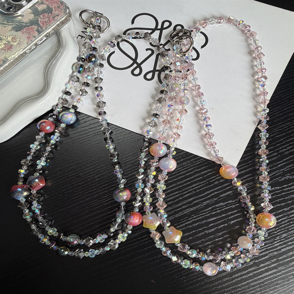 Sparkling Beaded Brillen Kette Brehn