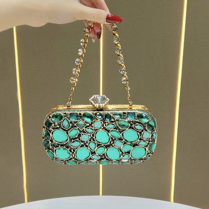 Dekorative Kristallakzentuierte Abend-Clutch