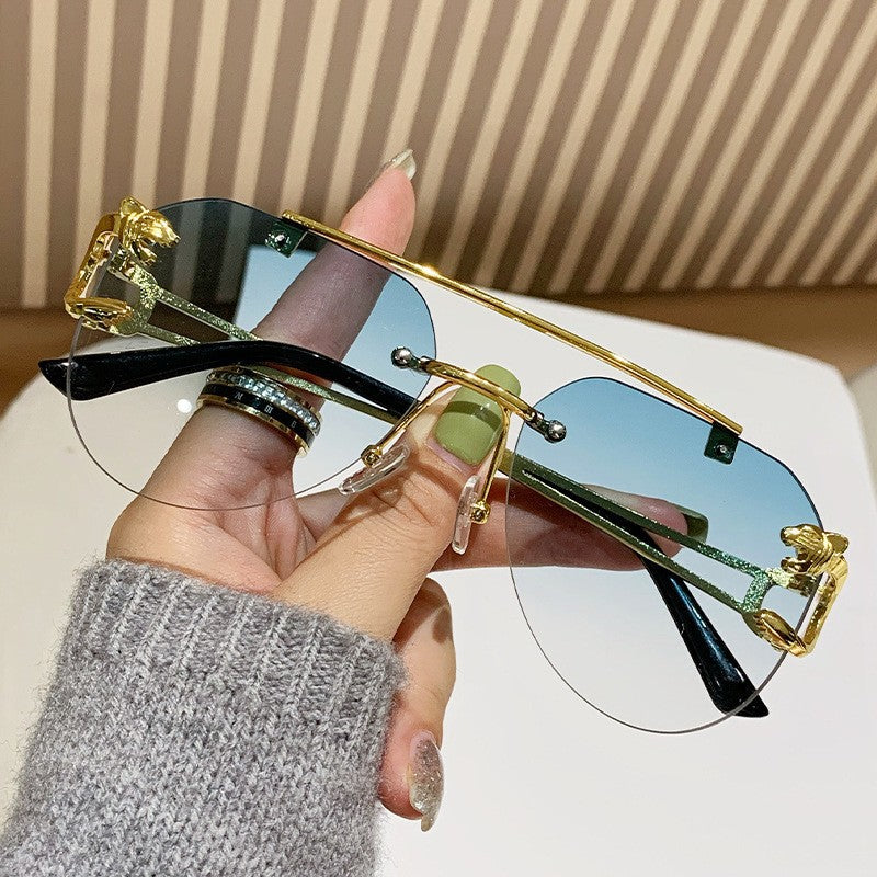 Damen Designer Sonnenbrille mit einzigartigem tierischen Akzent Brehn