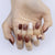 Kunstnagelset mit elegantem Farbverlauf und stylischen Oberflächen Brehn