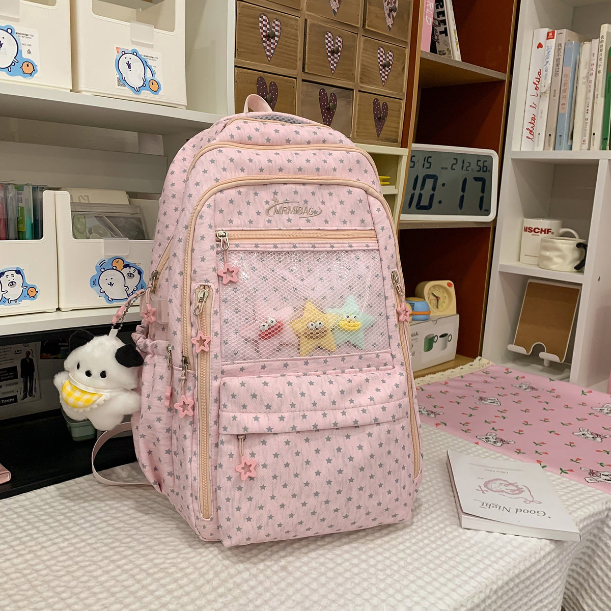 Stilvolles sternbedrucktes multifunktionales Rucksack Brehn