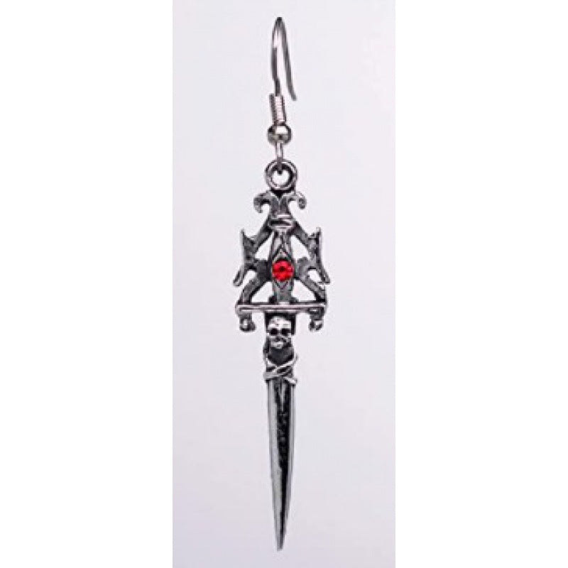 Gothic Statet Skull Ohrringe Brehn