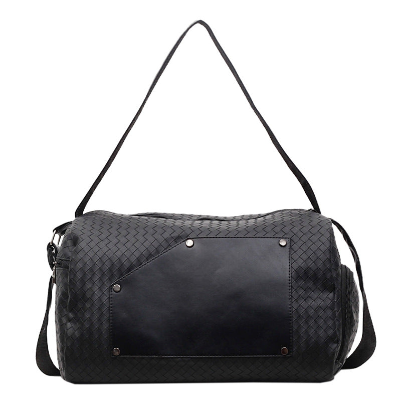 Elegante Sport-Duffel-Tasche mit Gewebtem Design und Abnehmbarem Schultergurt Brehn