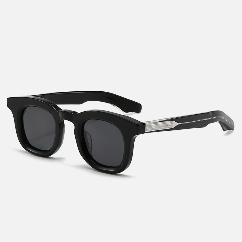 Damen modische Oversize-Sonnenbrille mit transparentem Rahmen und polarisierten Gläsern Brehn