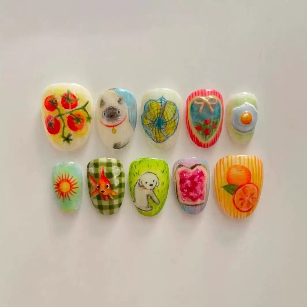 Künstlerisches Themen-Nagelkunst-Set Brehn