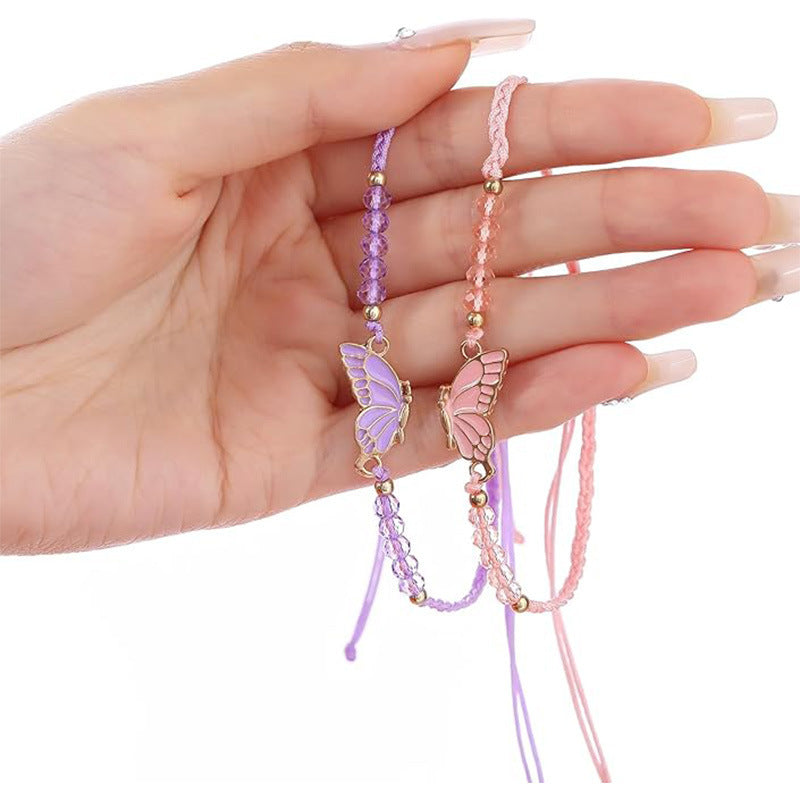 Butterfly Charm Halskette und Armband Set Brehn