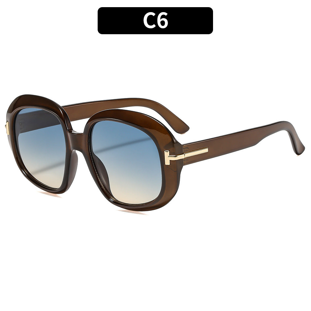 Oversized Retro-inspirierte Sonnenbrille